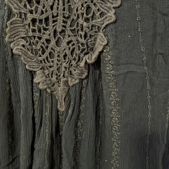 Knox Rose crochet boho teal tank - Picture 3 of 8